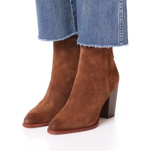 Sam Edelman “Blake” Bootie in Brown Suede